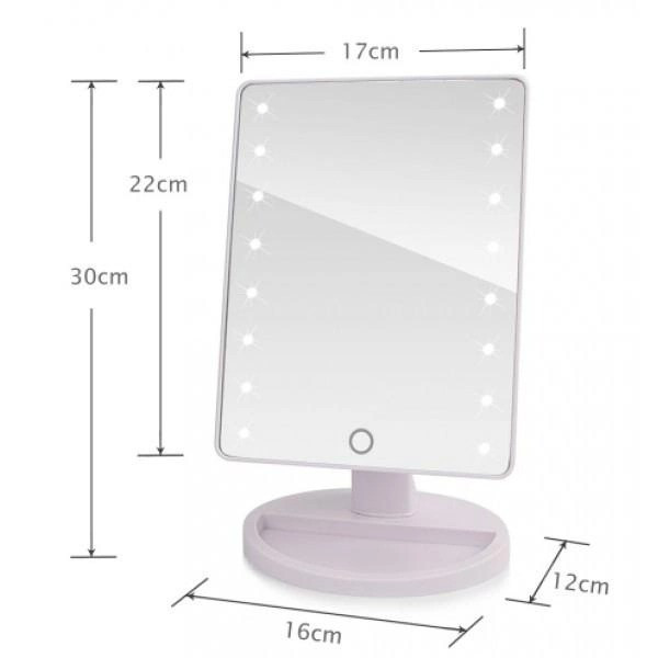 Зеркало для макияжа настольное  Large Led Mirror с LED подсветкой