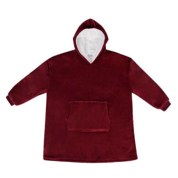 Двухсторонний плед толстовка с капюшоном и рукавами Huggle Hoodie оверсайз