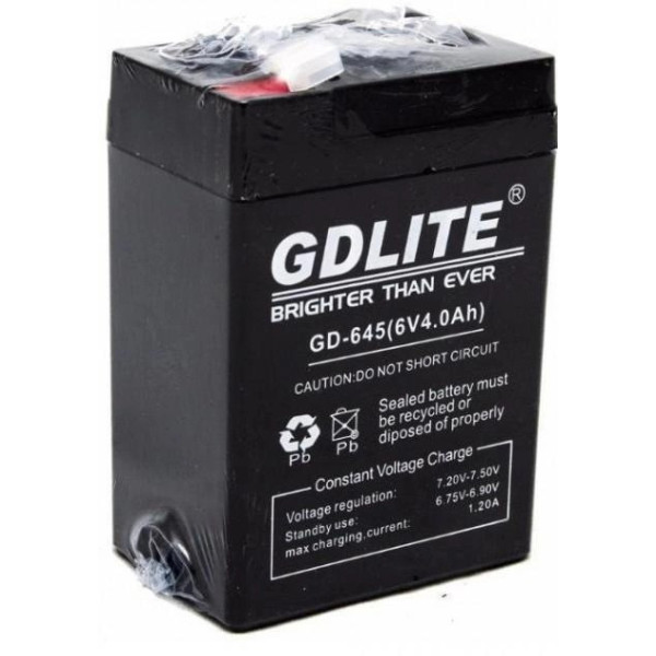 Аккумулятор для электронных весов, фонарей, светильников GDLiting GD-645 6V4.0AH