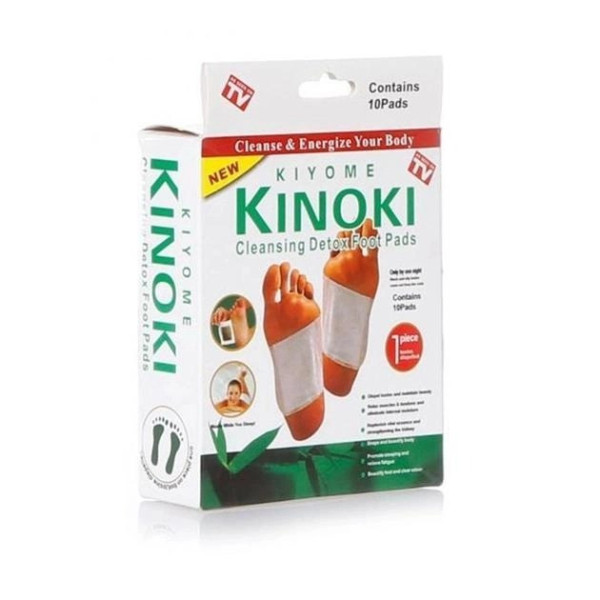 Пластырь-детокс для ступней для выведения токсинов KINOKI  упаковка 10 шт.