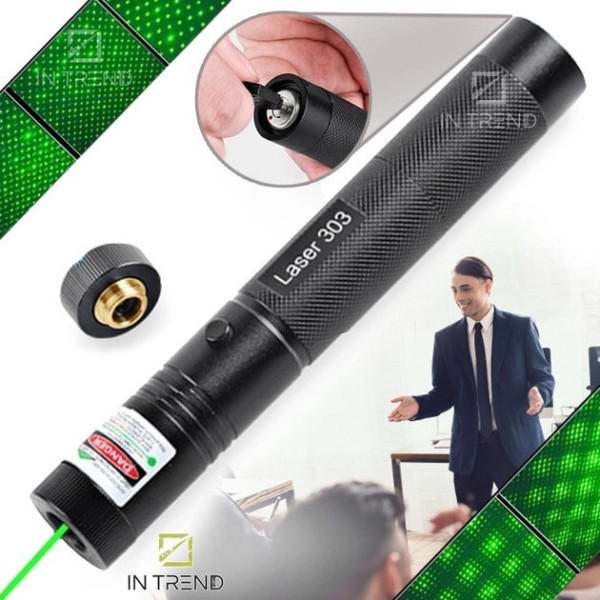 Лазерная указка Green Laser Pointer 303 лазер с ключом для презентаций с регулированной насадкой