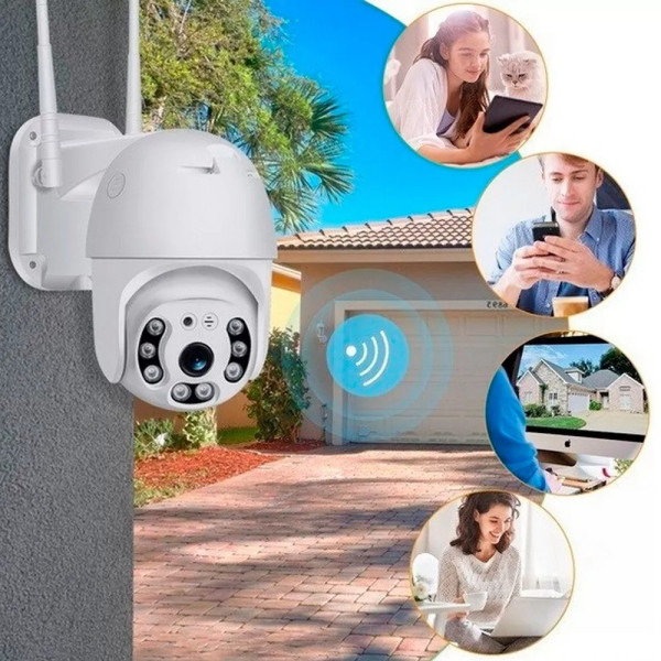 IP камера видеонаблюдения наружная влагостойкая уличная поворотная SmartHD Outdoor WiFi PTZ FHD 1080p