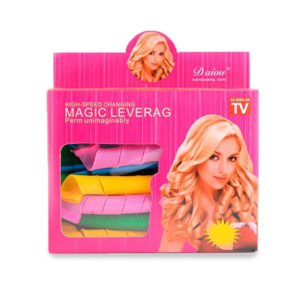 Волшебные локоны для быстрой завивки длинных волос Бигуди Magic Leverag