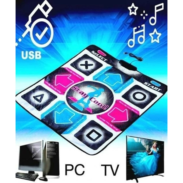 Коврик танцевальный для компьютера или телевизора DANCE MAT PC+TV