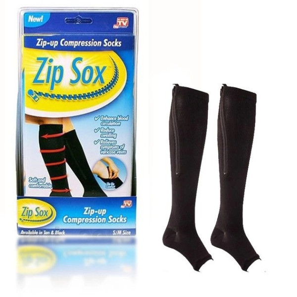 Компрессионные гольфы от варикоза на молнии  Zip Sox