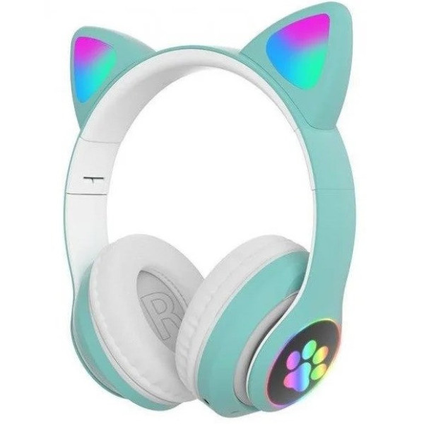 Беспроводные Bluetooth наушники с кошачьими ушками и LED подсветкой Cat ear VIV-23M