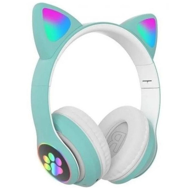 Беспроводные Bluetooth наушники с кошачьими ушками и LED подсветкой Cat ear VIV-23M