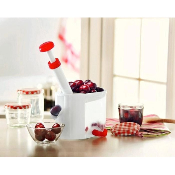 Машинка для удаления косточек  из вишни Helfer Hoff Cherry and olive corer
