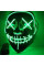 Маска неоновая Purge Mask Судная ночь ABC от батареек