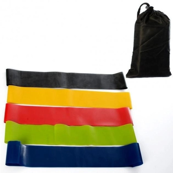 Набор резинок лент-эспандеров для фитнеса BodBands 5 шт
