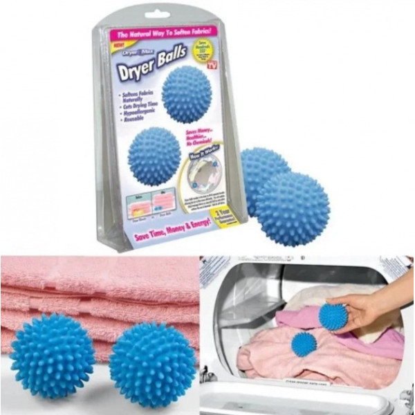 Мячики шарики для стирки белья, пуховиков и другой одежды Dryer Balls