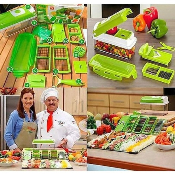 Овощерезка Nicer Dicer Plus Салатовый ручная