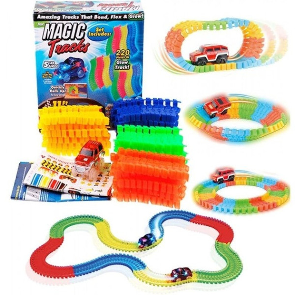 Гоночная трасса Гоночный светящийся трек Magic Tracks  на 220 деталей
