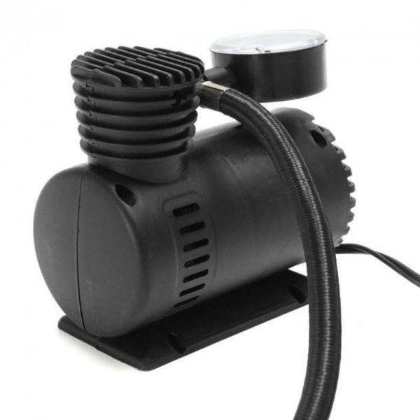 Автомобильный насос с манометром Air Compressor DC-12V 250 PSI  компрессор