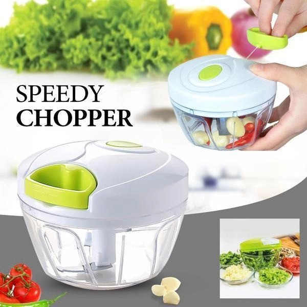 Измельчитель ручной кухонный Easy Spin Cutter Механический блендер для овощей