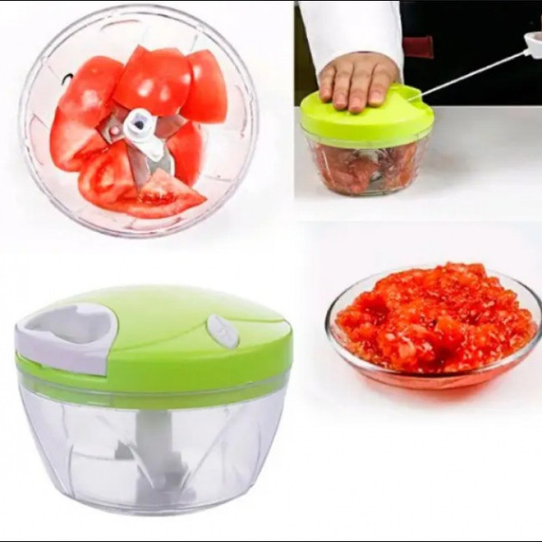 Измельчитель ручной кухонный Easy Spin Cutter Механический блендер для овощей