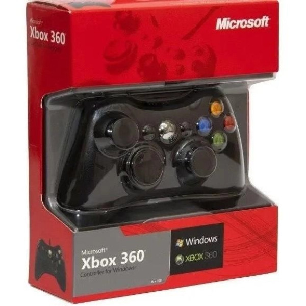 Джойстик проводной USB для икс бокс 360 Red box Геймпад проводной для 360 и ПК