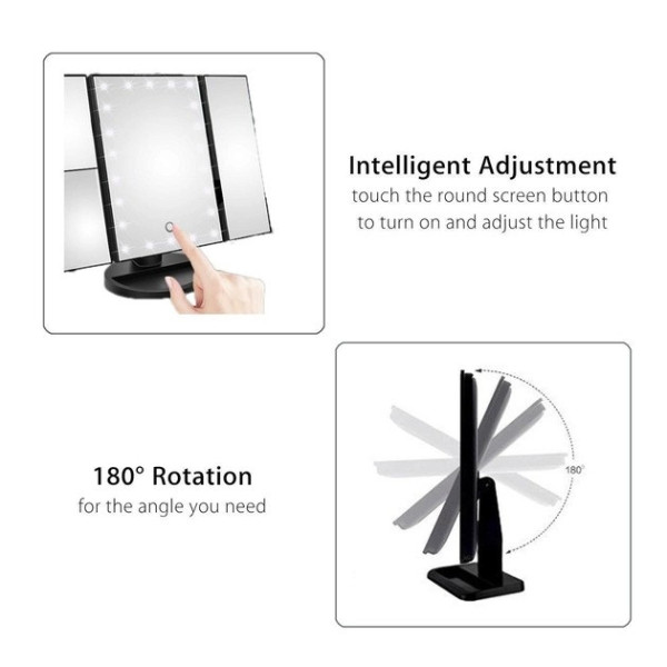Зеркало для макияжа с LED подсветкой Superstar Magnifying Mirror