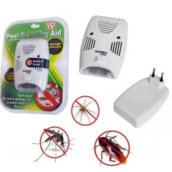 Отпугиватель грызунов и насекомых Ультразвуковой, электромагнитный  Pest Repelling Aid