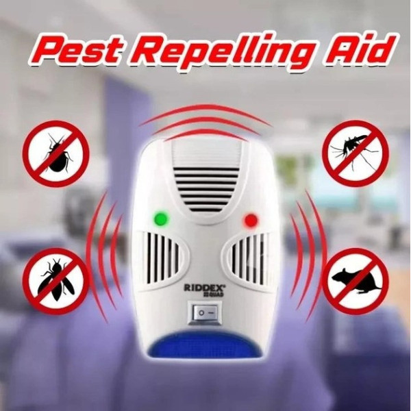 Отпугиватель грызунов и насекомых Ультразвуковой, электромагнитный  Pest Repelling Aid