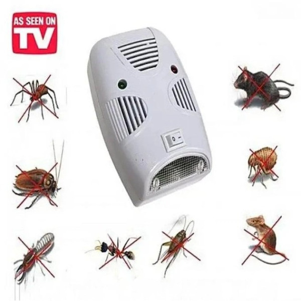 Отпугиватель грызунов и насекомых Ультразвуковой, электромагнитный  Pest Repelling Aid