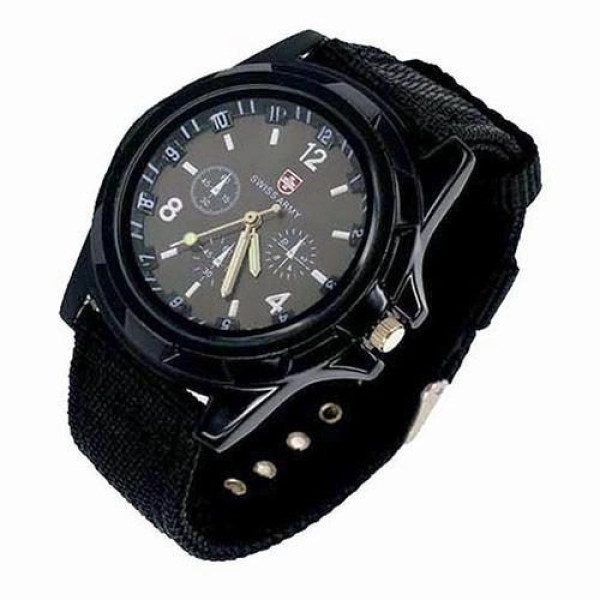 Наручные часы  Армейские Swiss Army Watch кварцевые Black