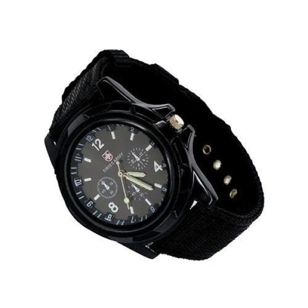 Наручные часы  Армейские Swiss Army Watch кварцевые Black