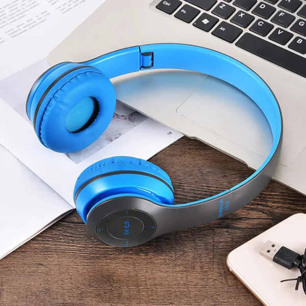 Беспроводные Наушники bluetooth microSD Mp3 MDR P47 BT