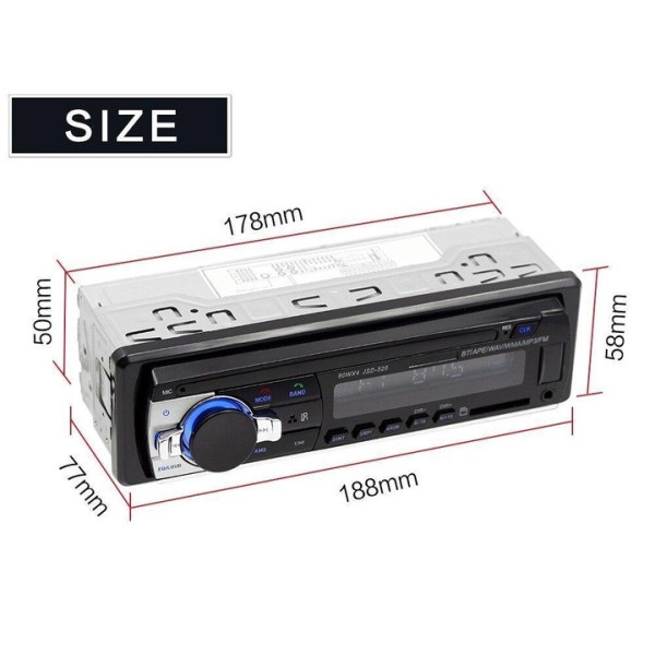 Автомагнитола MP3-520BT с Bluetooth