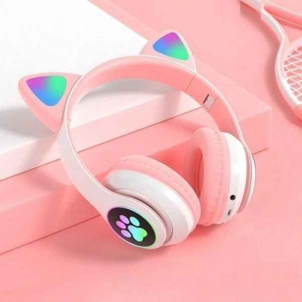 Наушники CAT с кошачьими ушками Bluetooth 400 мАч ( MP3/ FM )