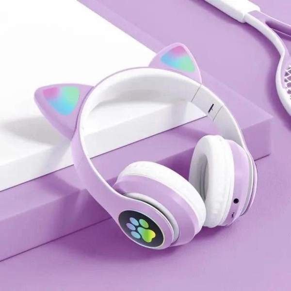 Наушники CAT с кошачьими ушками Bluetooth 400 мАч ( MP3/ FM )