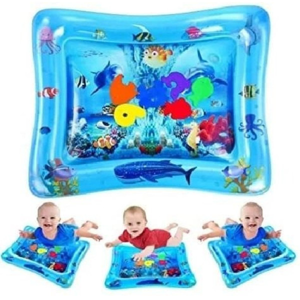 Надувной детский водяной коврик с рыбками AIR PRO inflatable water play mat