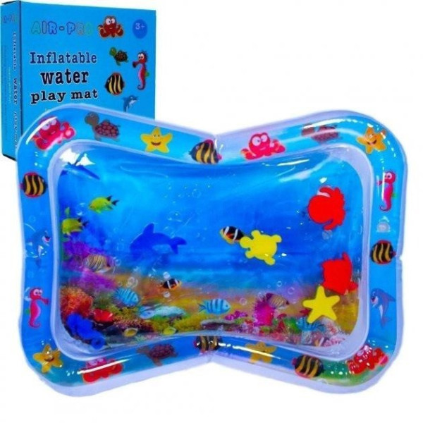 Надувной детский водяной коврик с рыбками AIR PRO inflatable water play mat