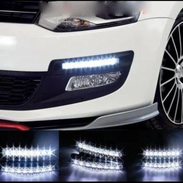 Дневные ходовые огни автомобильные DRL 8 LED Спартак светодиодные