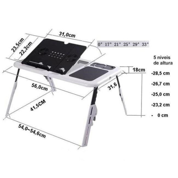 Складной столик-подставка для ноутбука LD 09 E-TABLE