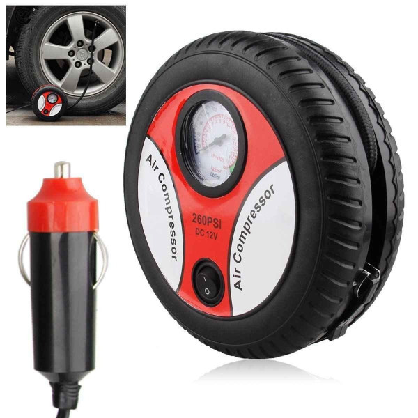 Компрессор Автомобильный 260 psi в виде автомобильного колеса