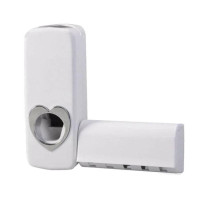 Дозатор зубной пасты и держатель зубных щеток Toothpaste Dispenser JX-889 Автоматический