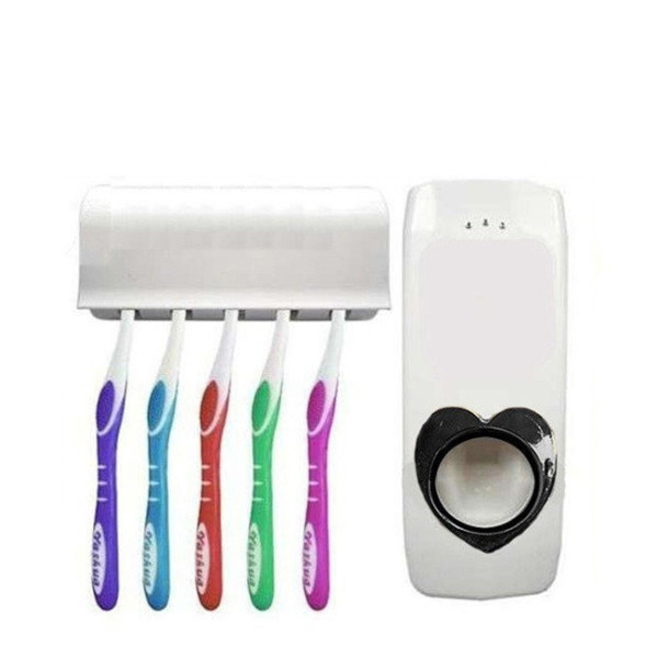 Дозатор зубной пасты и держатель зубных щеток Toothpaste Dispenser JX-889 Автоматический