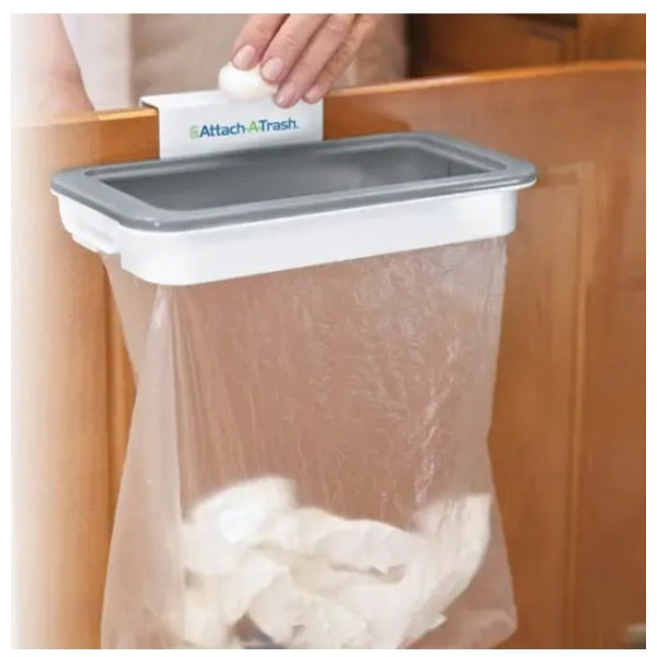 Мусорное ведро Держатель для мусорных пакетов Attach-A-Trash, навесной держатель для пакетов