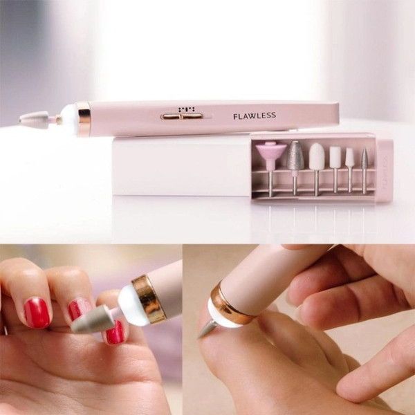 Портативный фрезер для маникюра и педикюра FLAWLESS SALON NAILS
