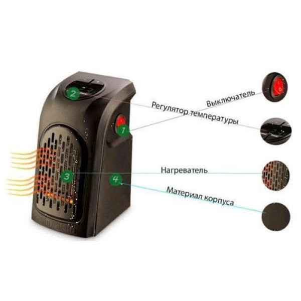 Комнатный обогреватель Тепловентилято Handy Heater 400W