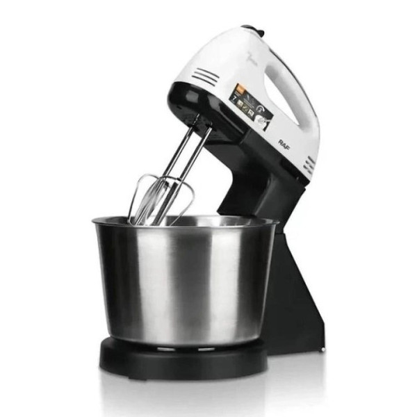 Миксер с металлической чашей ручной 7 режимов 2 л Domotec R-6637W