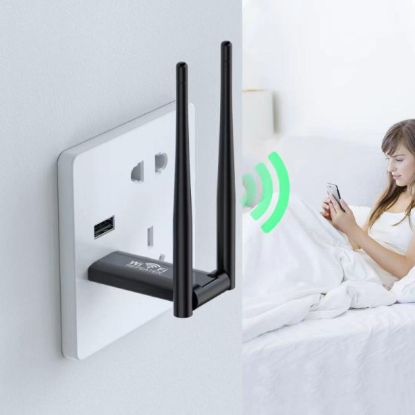 USB Wi-Fi репитер (500) Усилитель сигнала Wi-Fi USB Беспроводной ретранслятор Wi-Fi USB