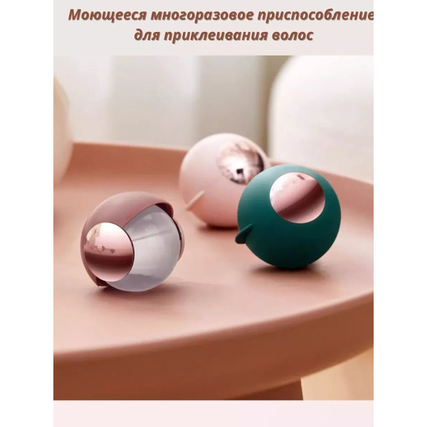 Многоразовый круглый липкий ролик для чистки одежды от шерсти