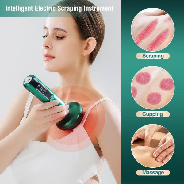 Аккумуляторный вакуумный массажер Cupping Massage Instrument MAG-742 с инфракрасным нагреванием