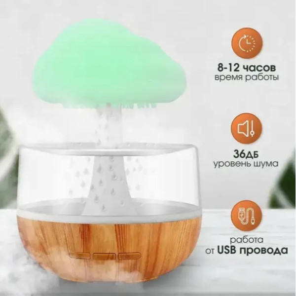 Ночник увлажнитель с эффектом дождя Cloud Rain Humidifier ночник увлажнитель с эффектом дождя