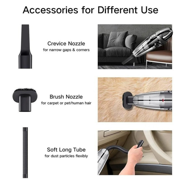 Пылесос автомобильный VACCUM CLEANER E-6 XL-830