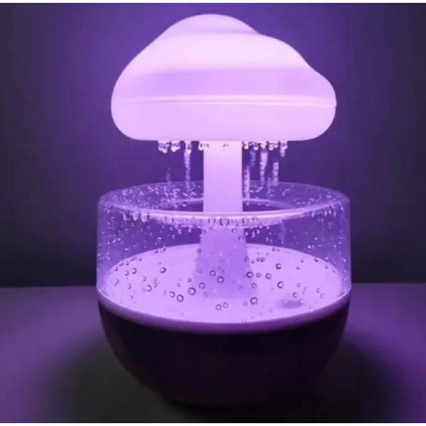 Увлажнитель воздуха Гриб RAIN HUMIDIFIER и ночник с эффектом дождя и подсветкой