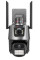 Беспроводная WiFi камера уличная поворотная PTZ P11 ICSEE 3mp+3mp IP66 водонепроницаемая ночное видение