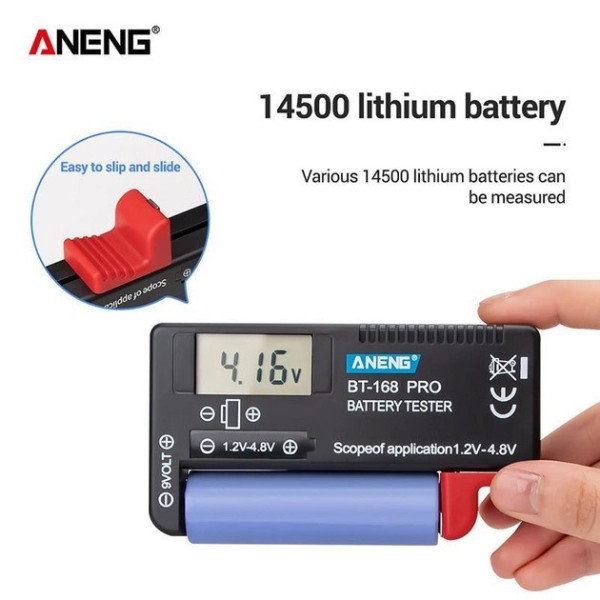 Тестер батареи аккумулятора электронная ANENG BT-168 PRO тестер батареи 18650